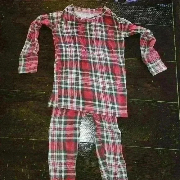 Lev Baby Christmas plaid Noelle print 2t pjs - Picture 3 of 3